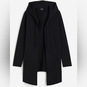 Men’s H&M Divided Black Hooded Cardigan Sweater Medium
